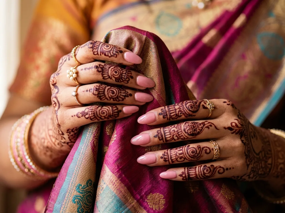 Manicured Nails and Bridal Mehndi